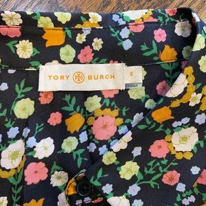 Tory Burch Sleeveless Floral A-line Shirtdress. 8